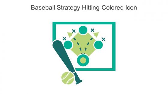 Baseball Strategy Hitting Colored Icon In Powerpoint Pptx Png And Editable Eps Format