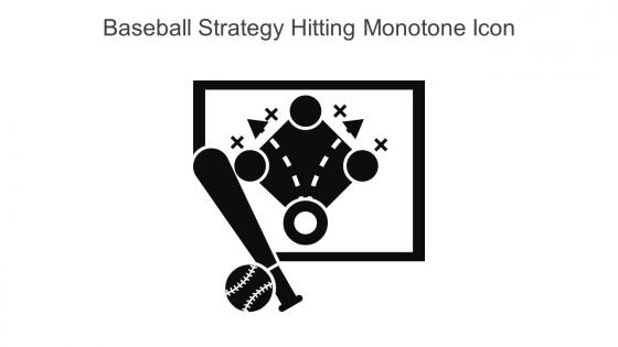 Baseball Strategy Hitting Monotone Icon In Powerpoint Pptx Png And Editable Eps Format