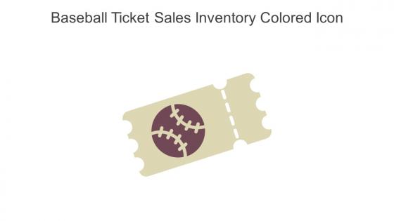 Baseball Ticket Sales Inventory Colored Icon In Powerpoint Pptx Png And Editable Eps Format