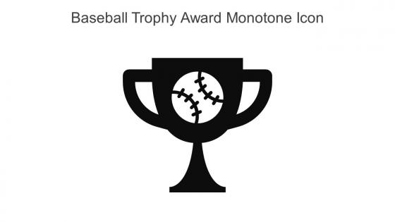 Baseball Trophy Award Monotone Icon In Powerpoint Pptx Png And Editable Eps Format