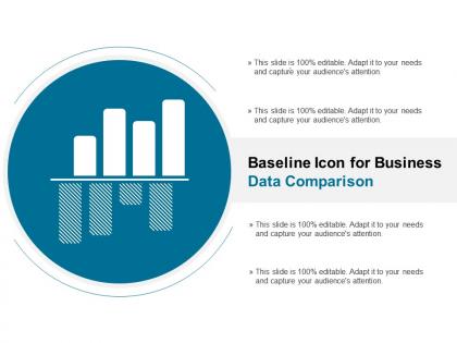 Baseline icon for business data comparison