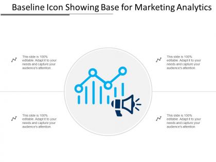 Baseline icon showing base for marketing analytics
