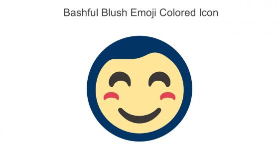 Bashful Blush Emoji Colored Icon In Powerpoint Pptx Png And Editable Eps Format