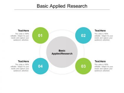 Basic applied research ppt powerpoint presentation show information cpb