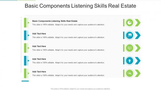 Basic Components Listening Skills Real Estate In Powerpoint And Google Slides Cpb