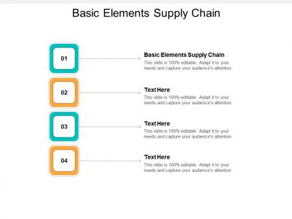 Basic elements supply chain ppt powerpoint presentation portfolio clipart cpb