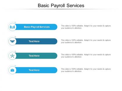 Basic payroll services ppt powerpoint presentation show examples cpb