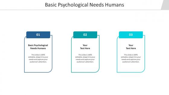 Basic psychological needs humans ppt powerpoint presentation icon vector cpb