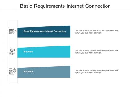 Basic requirements internet connection ppt powerpoint presentation file summary cpb