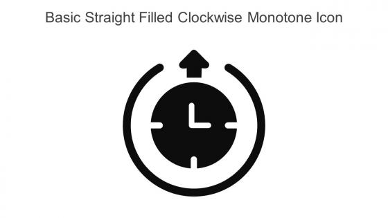 Basic Straight Filled Clockwise Monotone Icon In Powerpoint Pptx Png And Editable Eps Format