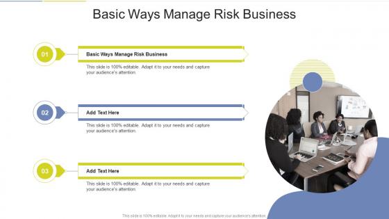 Basic Ways Manage Risk Business In Powerpoint And Google Slides Cpb