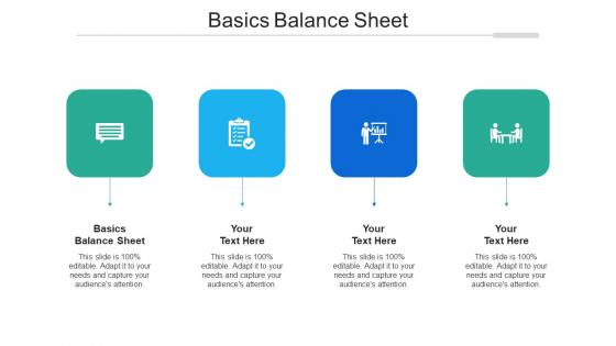 Basics Balance Sheet Ppt Powerpoint Presentation Slides Summary Cpb