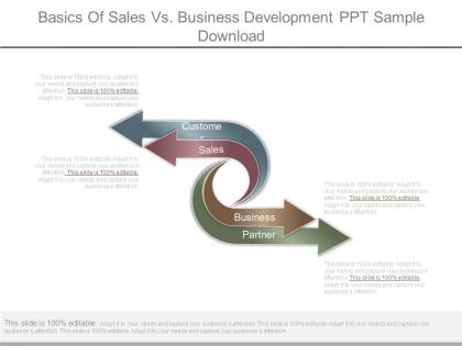 Basics of sales vs business development ppt sample download