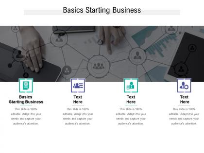 Basics starting business ppt powerpoint presentation model example cpb