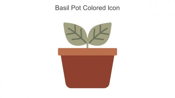 Basil Pot Colored Icon In Powerpoint Pptx Png And Editable Eps Format