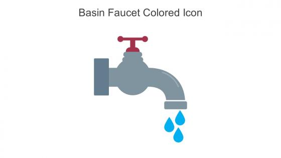 Basin Faucet Colored Icon In Powerpoint Pptx Png And Editable Eps Format