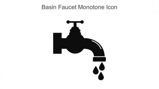 Basin Faucet Monotone Icon In Powerpoint Pptx Png And Editable Eps Format