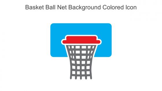 Basket Ball Net Background Colored Icon In Powerpoint Pptx Png And Editable Eps Format