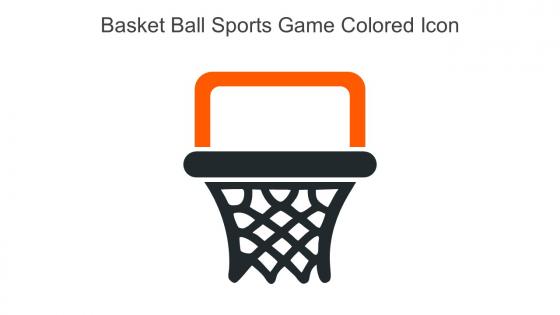 Basket Ball Sports Game Colored Icon In Powerpoint Pptx Png And Editable Eps Format