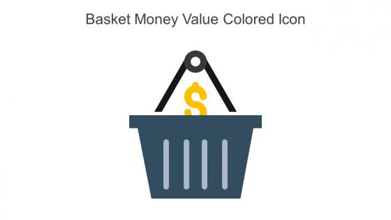 Basket Money Value Colored Icon In Powerpoint Pptx Png And Editable Eps Format