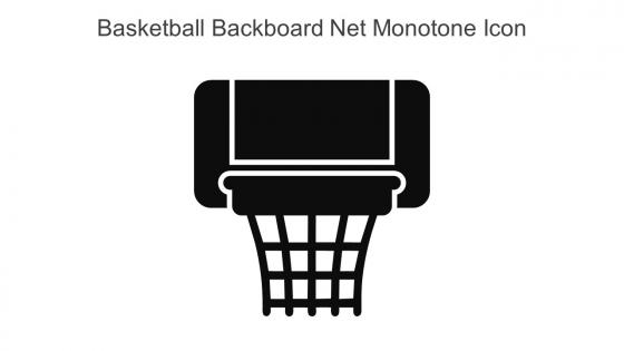 Basketball Backboard Net Monotone Icon In Powerpoint Pptx Png And Editable Eps Format
