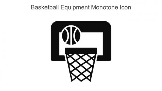 Basketball Equipment Monotone Icon In Powerpoint Pptx Png And Editable Eps Format