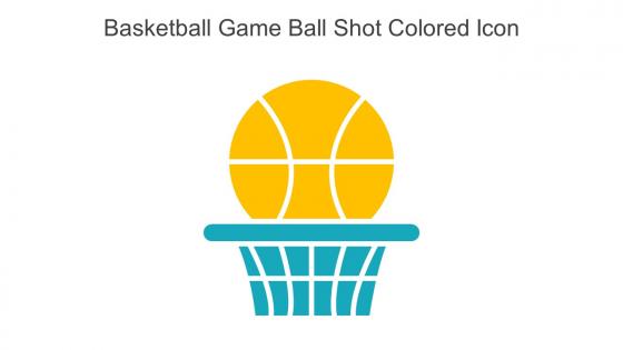 Basketball Game Ball Shot Colored Icon In Powerpoint Pptx Png And Editable Eps Format