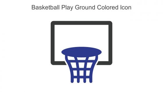 Basketball Play Ground Colored Icon In Powerpoint Pptx Png And Editable Eps Format