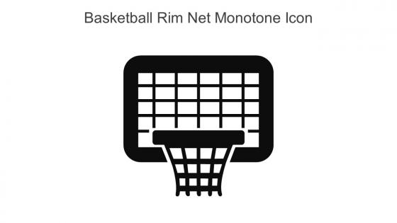 Basketball Rim Net Monotone Icon In Powerpoint Pptx Png And Editable Eps Format