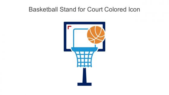 Basketball Stand For Court Colored Icon In Powerpoint Pptx Png And Editable Eps Format