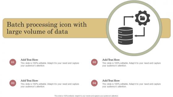 Batch Processing Icon With Large Volume Of Data