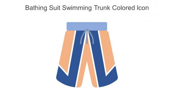 Bathing Suit Swimming Trunk Colored Icon In Powerpoint Pptx Png And Editable Eps Format