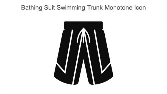 Bathing Suit Swimming Trunk Monotone Icon In Powerpoint Pptx Png And Editable Eps Format