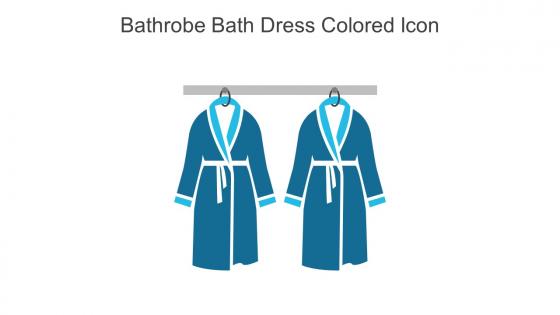 Bathrobe Bath Dress Colored Icon In Powerpoint Pptx Png And Editable Eps Format