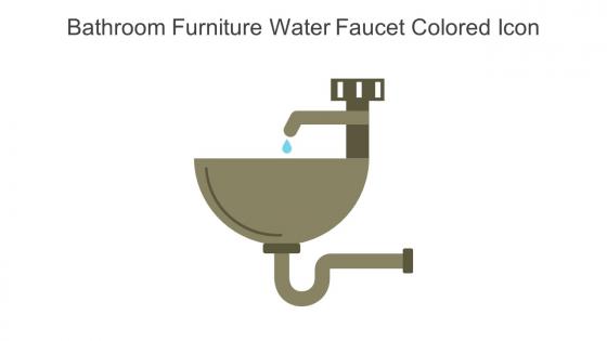 Bathroom Furniture Water Faucet Colored Icon In Powerpoint Pptx Png And Editable Eps Format