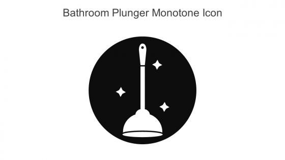 Bathroom Plunger Monotone Icon In Powerpoint Pptx Png And Editable Eps Format