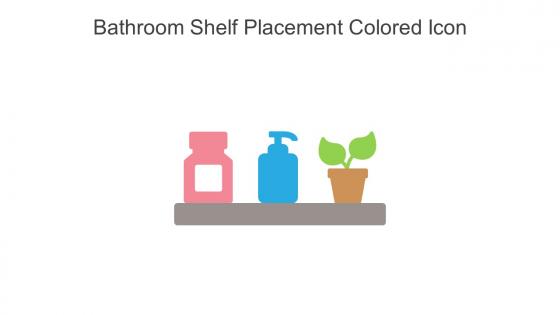Bathroom Shelf Placement Colored Icon In Powerpoint Pptx Png And Editable Eps Format