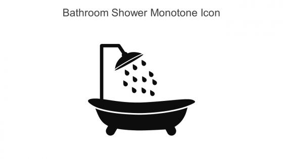 Bathroom Shower Monotone Icon In Powerpoint Pptx Png And Editable Eps Format