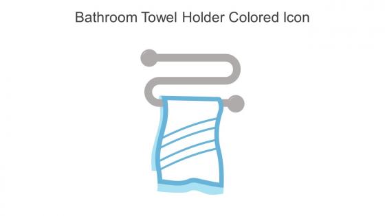 Bathroom Towel Holder Colored Icon In Powerpoint Pptx Png And Editable Eps Format