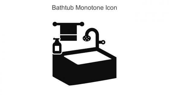 Bathtub Monotone Icon In Powerpoint Pptx Png And Editable Eps Format