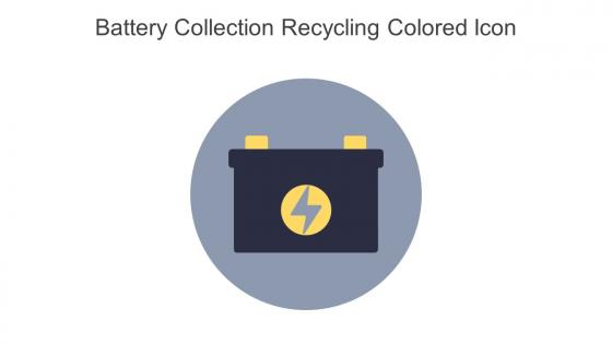 Battery Collection Recycling Colored Icon In Powerpoint Pptx Png And Editable Eps Format