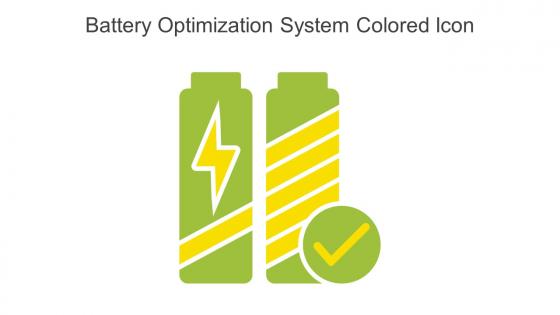 Battery Optimization System Colored Icon In Powerpoint Pptx Png And Editable Eps Format