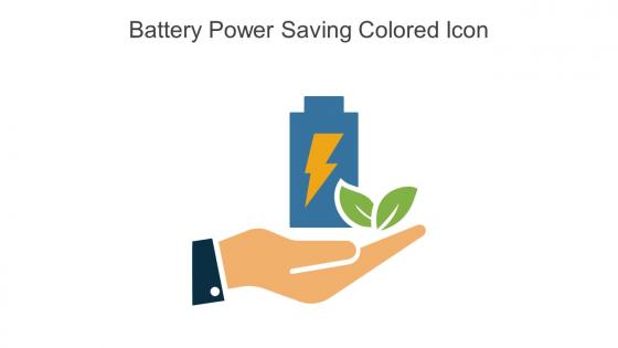 Battery Power Saving Colored Icon In Powerpoint Pptx Png And Editable Eps Format