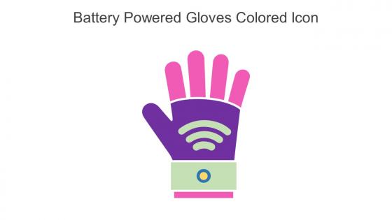 Battery Powered Gloves Colored Icon In Powerpoint Pptx Png And Editable Eps Format