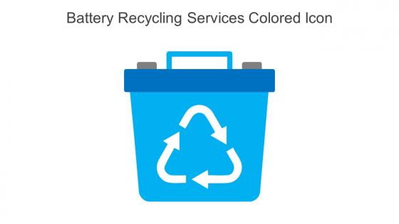 Battery Recycling Services Colored Icon In Powerpoint Pptx Png And Editable Eps Format
