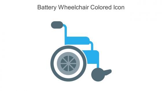 Battery Wheelchair Colored Icon In Powerpoint Pptx Png And Editable Eps Format