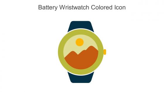 Battery Wristwatch Colored Icon In Powerpoint Pptx Png And Editable Eps Format