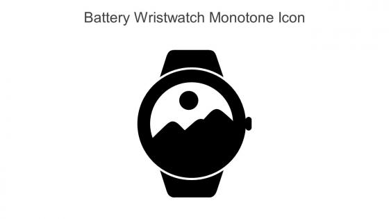 Battery Wristwatch Monotone Icon In Powerpoint Pptx Png And Editable Eps Format