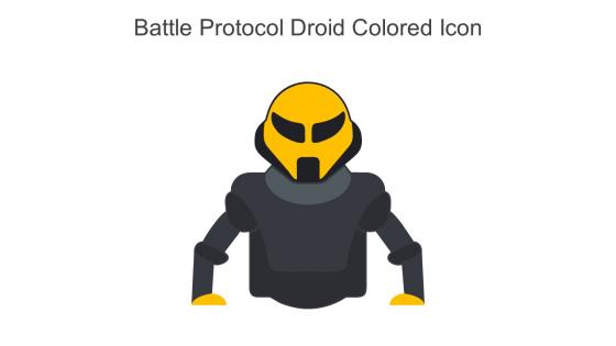 Battle Protocol Droid Colored Icon In Powerpoint Pptx Png And Editable Eps Format