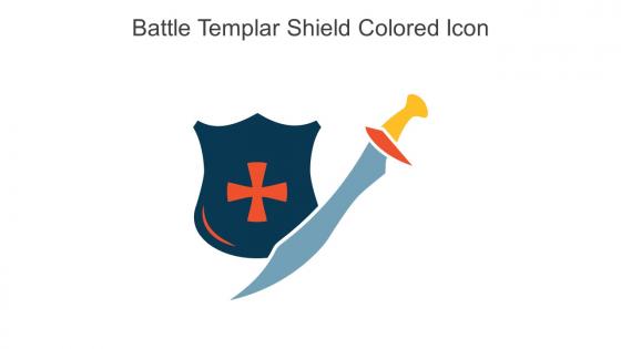 Battle Templar Shield Colored Icon In Powerpoint Pptx Png And Editable Eps Format